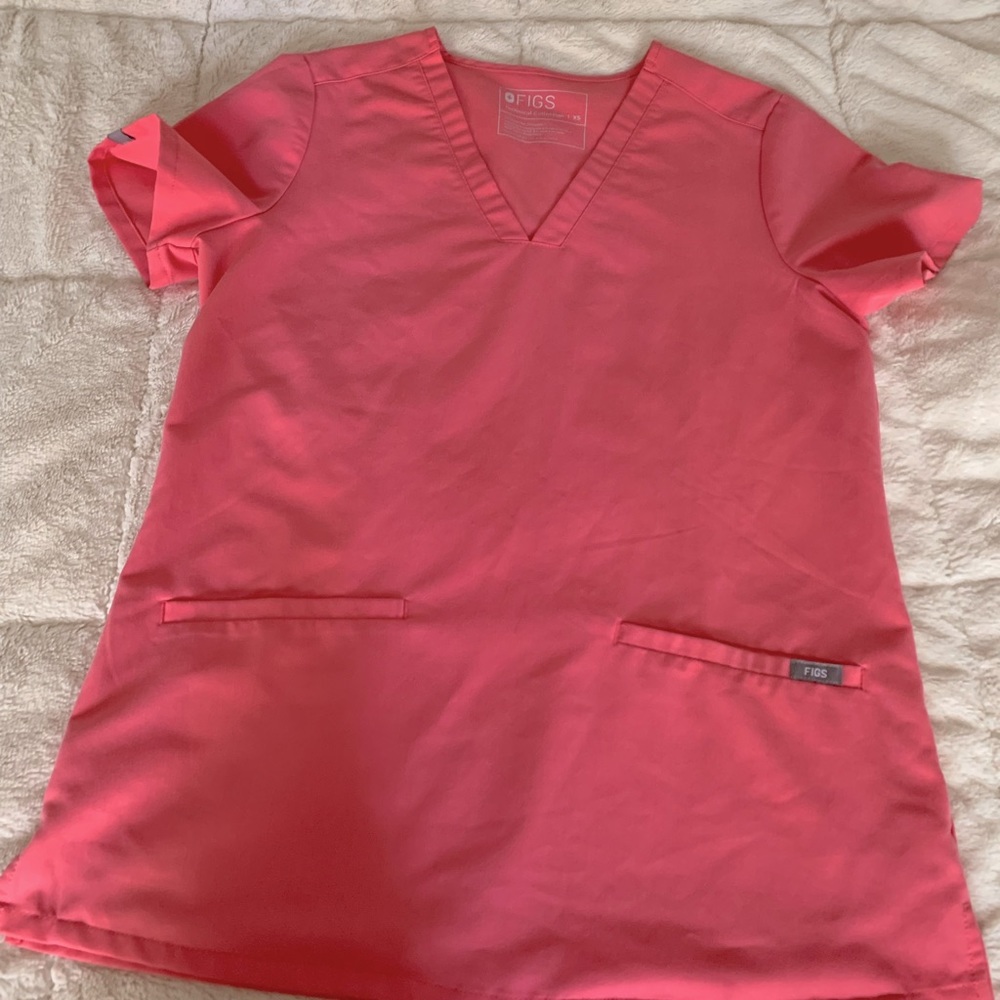 Figs top XS Rare Coral Color